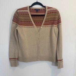 LANDS’END cardigan sweater size small (6-8) Beautiful design
